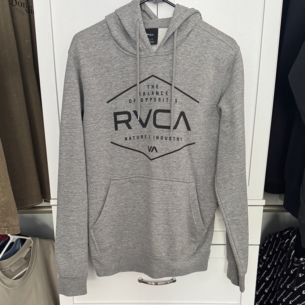 RVCA Heather Gray Hoodie for Men